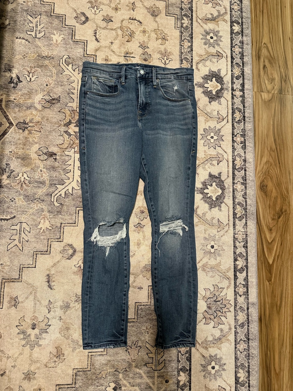 Good American Light Blue Good Legs Crop Jeans